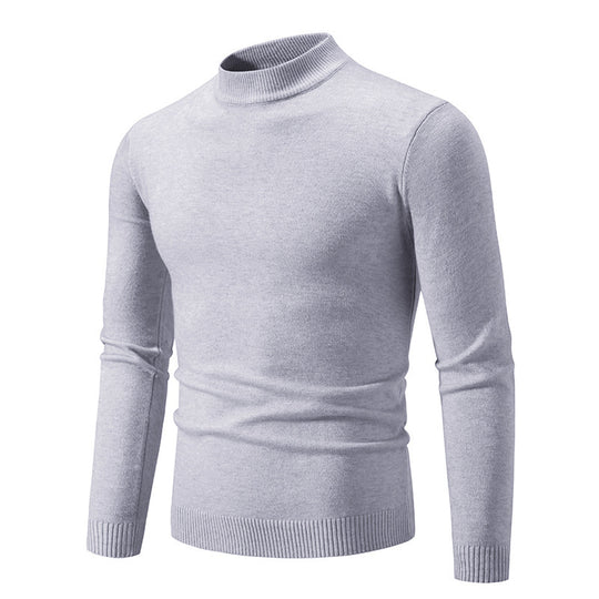 Herren modischer Rollkragenpullover aus feiner Strickqualität EB