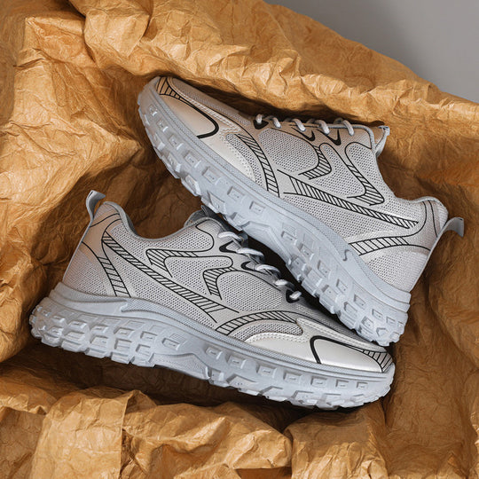 Damen Sportliche Lifestyle Sneakers mit stoßdämpfender Sohle und vielseitigem Design EB