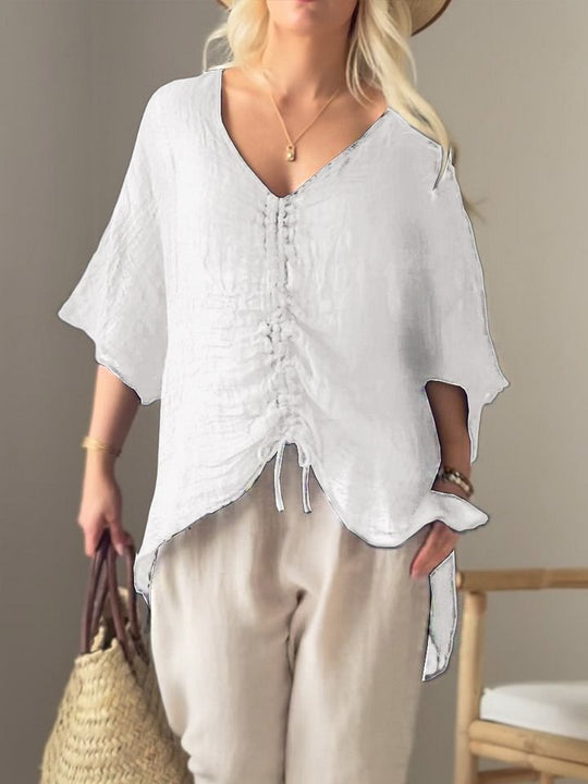Damen leichtes, oversize Tunika-Shirt EB