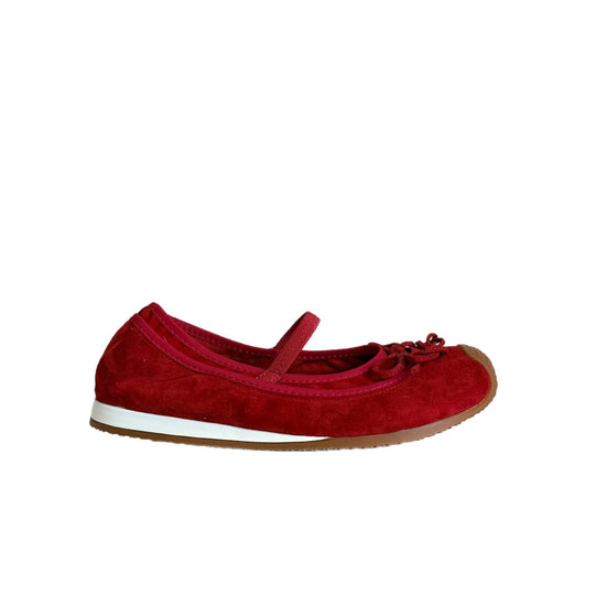 Damen Ballerinas mit modischem Schleifen-Detail und weicher Veloursleder-Oberfläche EB