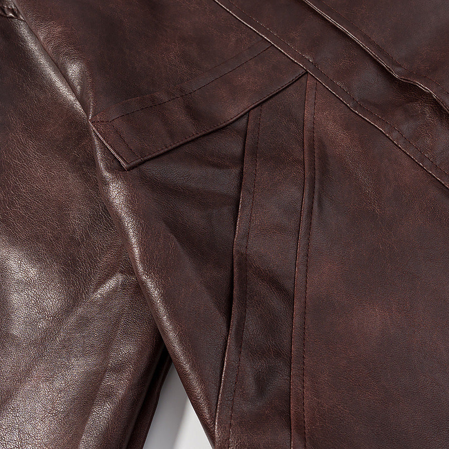 Damen Kunstlederjacke im modernen Schnitt mit lässigen Taschen EB