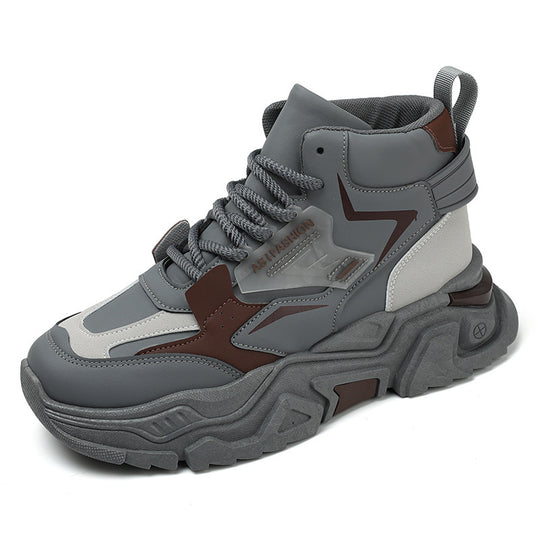 Damen trendige High-Top Sneakers mit rutschfester Sohle EB