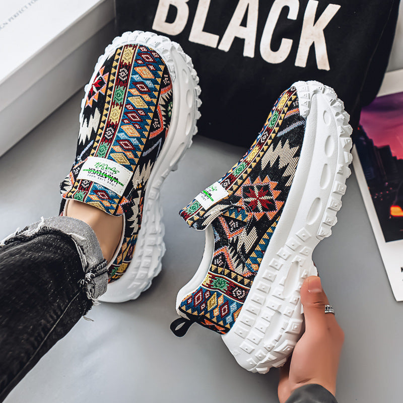 Damen modische Slip-On Sneakers mit innovativem Design und atmungsaktivem Obermaterial EB