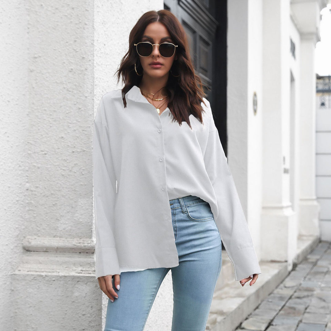 Damen Elegante Bluse mit klassischem Schnitt und lässigem Flair EB