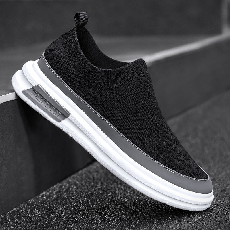 Damen Elastische Slip-On Sneakers mit bequemer Sohle EB