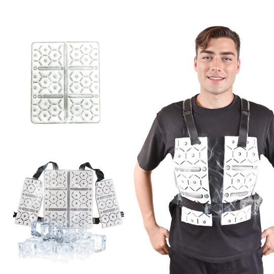 Herren nan ergonomische stoßdämpfende Rückenprotektor Weste mit modularen Luftpolstern EB