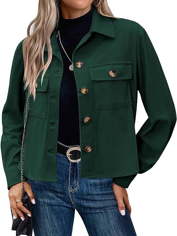 Damen lässige Overshirt-Jacke EB