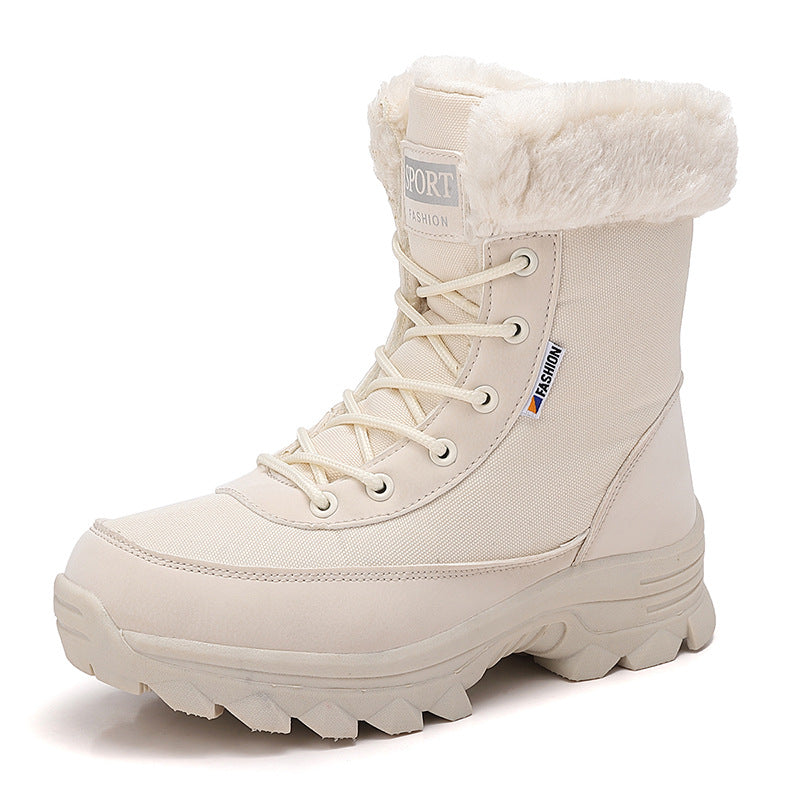 Damen winterliche Outdoor-Stiefel mit wärmeisolierendem Futter und rutschfester Sohle EB