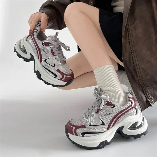 Damen Sportliche Chunky Sneakers mit innovativem Dämpfungssystem EB