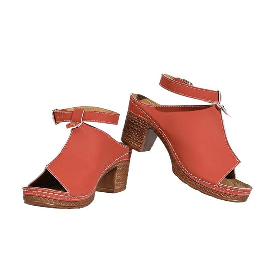 Damen Trendige Sandaletten mit geschlossener Zehenpartie und elegantem Riemendesign EB