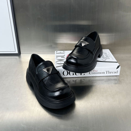 Damen modische Loafer mit komfortabler Sohle und eleganter Schnalle EB