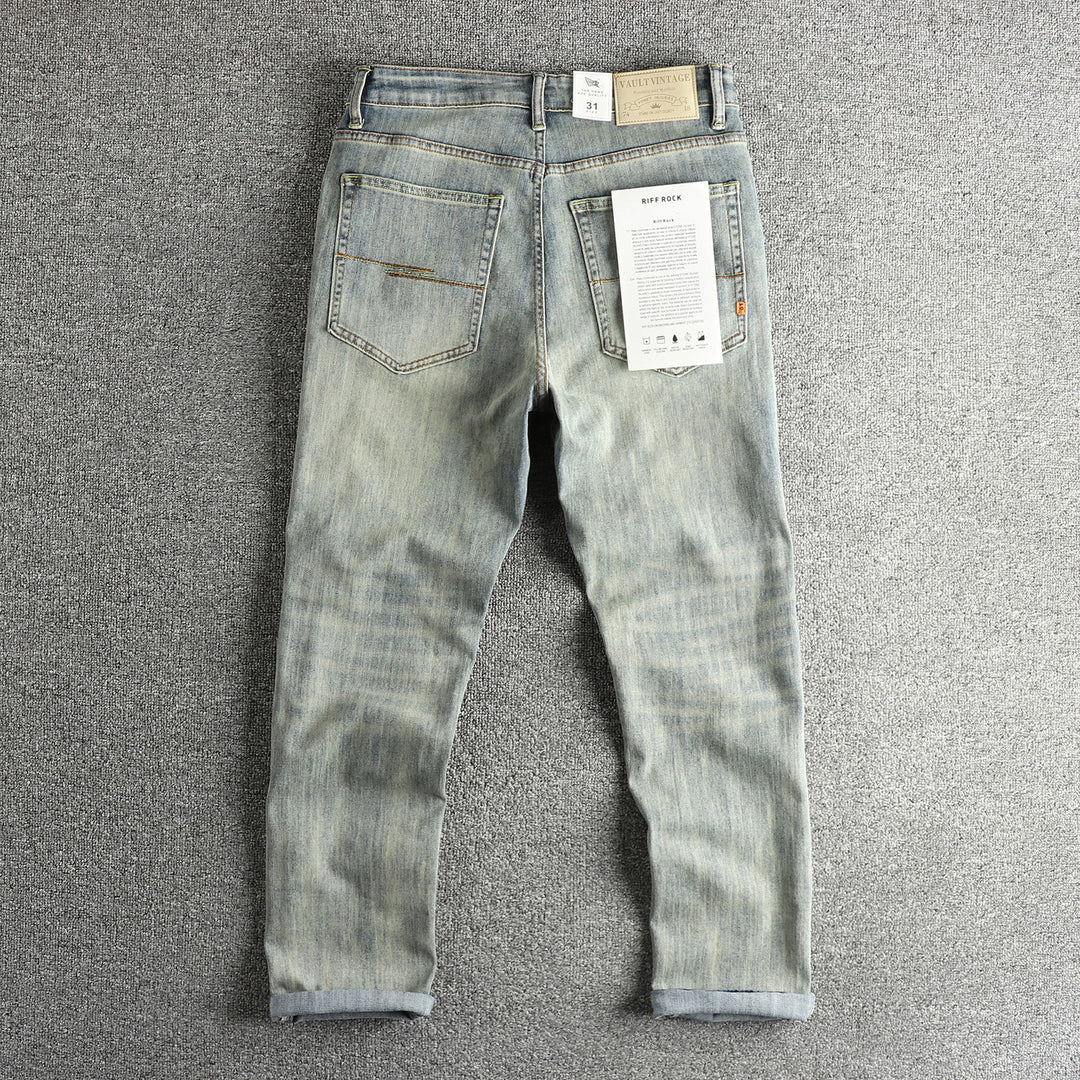 Damen Slim-Fit Jeans mit bequemer Passform und lässigem Vintage-Look EB