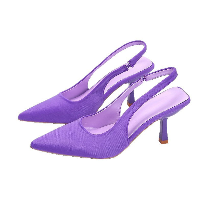 Damen Slingback-Pumps mit spitzem Design und elegantem Absatz EB