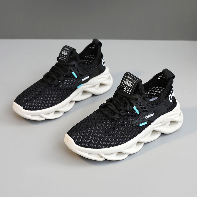 Damen Sportliche Mesh-Sneaker mit dämpfend ergonomischem Sohlenprofil EB