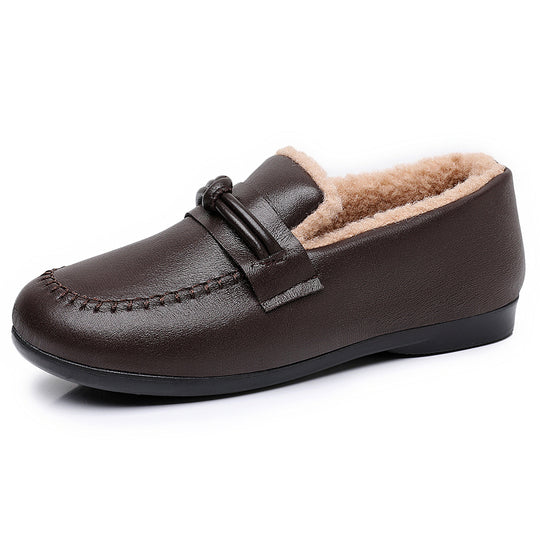 Damen Elegante und bequeme Mokassins mit wärmendem Futter EB