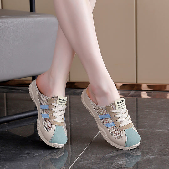 Damen Freizeit Sneakers mit atmungsaktiver Mesh-Oberfläche und rutschfester Sohle EB