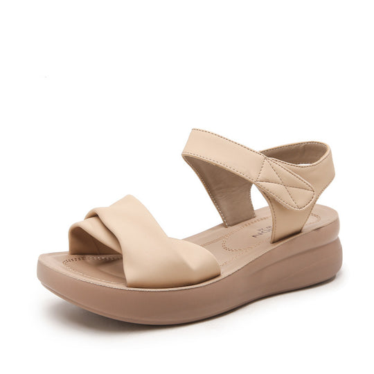Damen Komfortable Sandalen mit gekreuztem Riemendesign EB