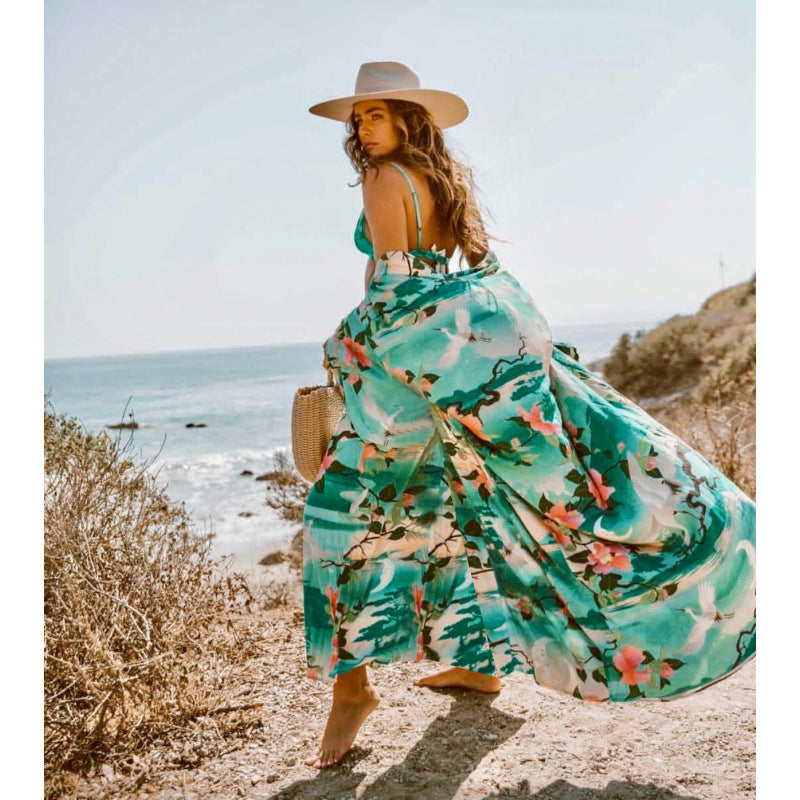 Damen Maxi-Kleid im Boho-Stil EB