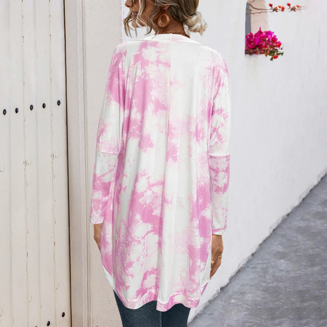 Damen Longcardigan im modischen Batikdesign EB