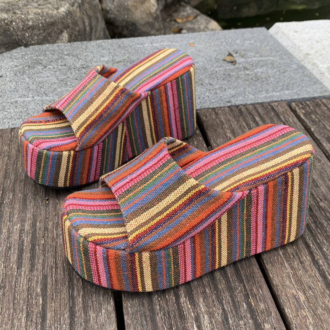 Damen Wedge-Pantoletten mit transparentem Obermaterial und komfortabler Sohle EB