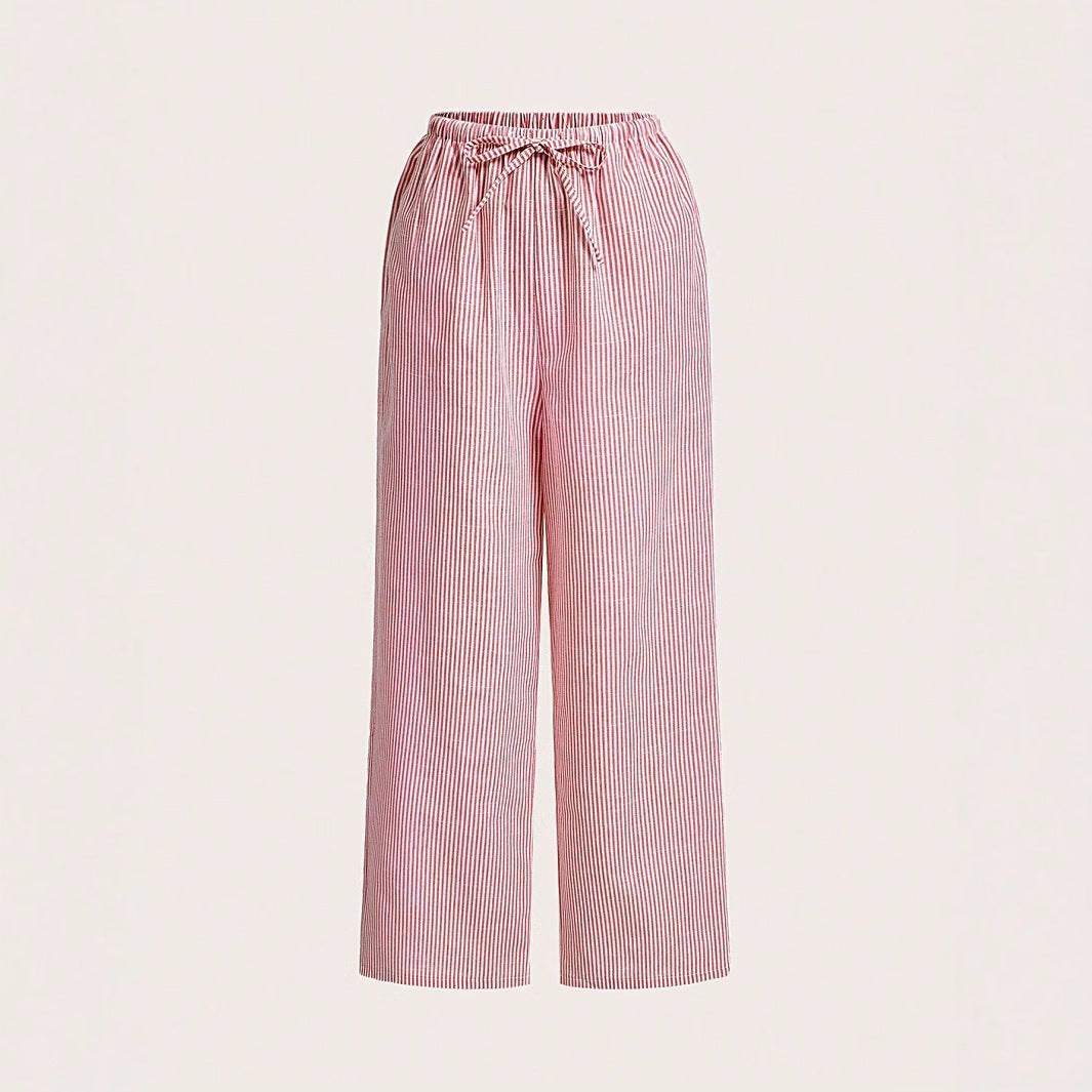 Damen Luftige Palazzo-Hose mit gemustertem Design EB