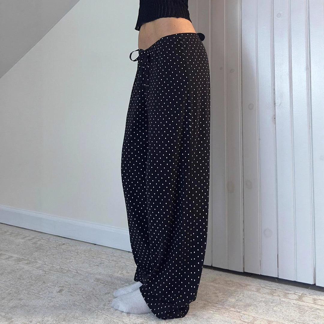 Damen lässige Freizeithose mit Punkten EB