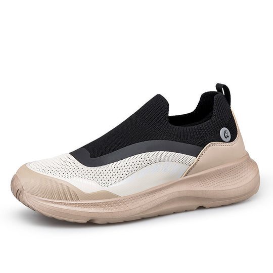 Damen Komfortable Slip-On Sneakers mit rutschfester Sohle und atmungsaktivem Obermaterial EB