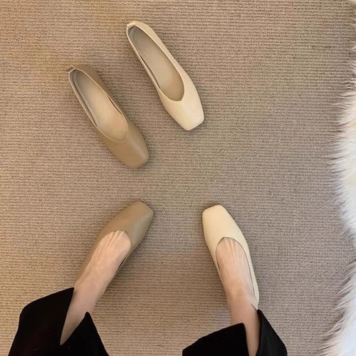 Damen bequeme Ballerinas mit elegantem minimalistischen Design EB
