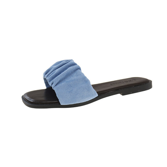 Damen Bequeme Mules mit dekorativem Riemendesign EB