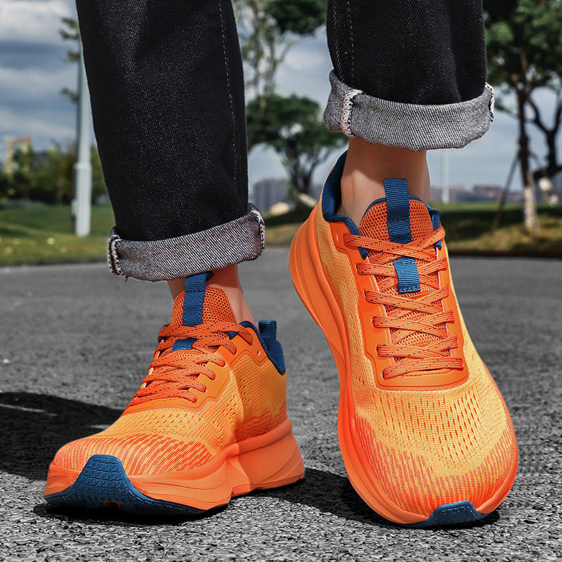 Damen Atmungsaktive Laufschuhe mit stoßdämpfendem Obermaterial und elastischem Schnellschnürsystem EB