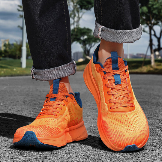 Damen Atmungsaktive Laufschuhe mit stoßdämpfendem Obermaterial und elastischem Schnellschnürsystem EB