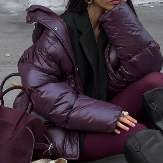 Damen Winterjacke mit voluminösem Schnitt und Wärmeisolierung EB