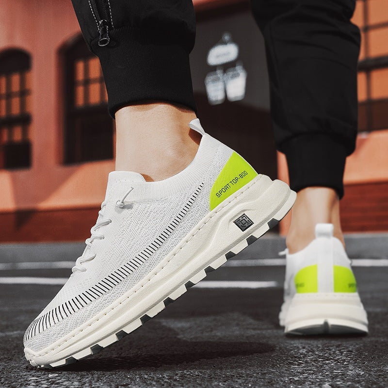 Damen Sportliche Sneaker mit atmungsaktiver Strickoberfläche und rutschfester Sohle EB