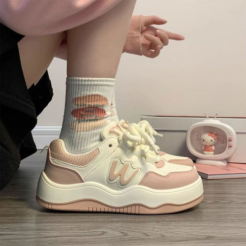 Damen Sportliche Sneakers mit modischem Design und dämpfender Sohle EB