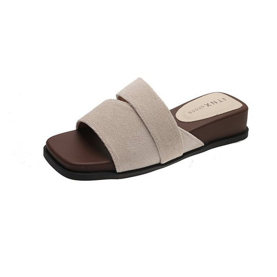Damen Bequeme Strandpantoletten mit stilvollem Design und rutschfester Sohle EB