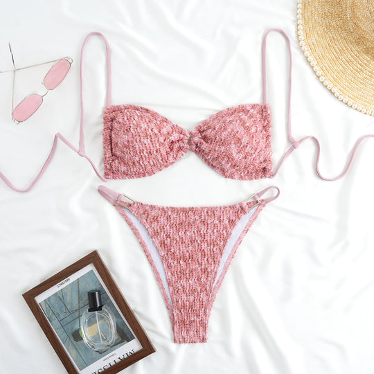 Damen Komfortabler Triangel-Bikini mit raffinierten Details EB