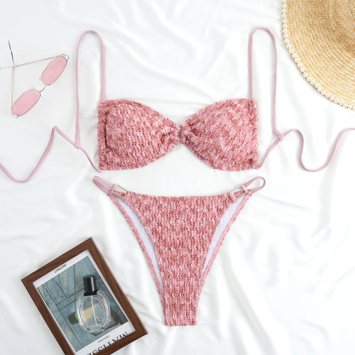 Damen Komfortabler Triangel-Bikini mit raffinierten Details EB