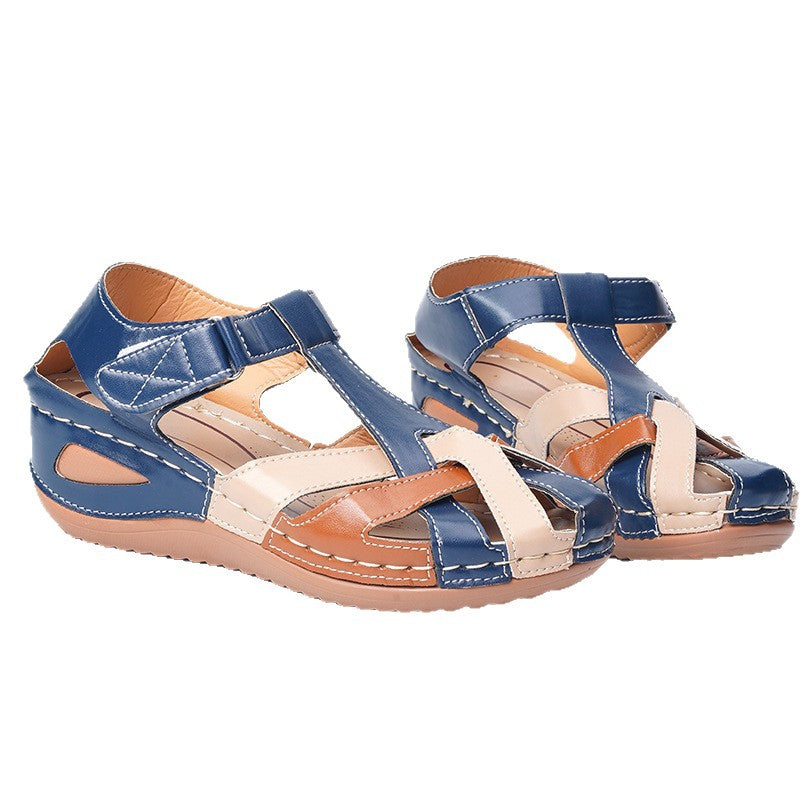 Damen Wedge-Sandalen mit verstellbarem Riemen und atmungsaktivem Obermaterial EB