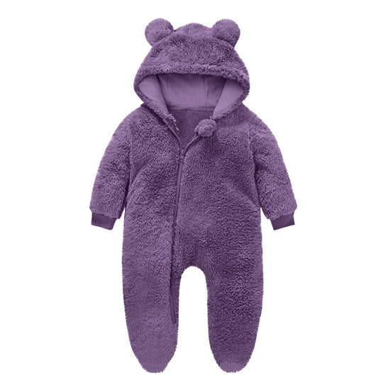 Kleinkind Fleece Overall mit Bärenohren EB