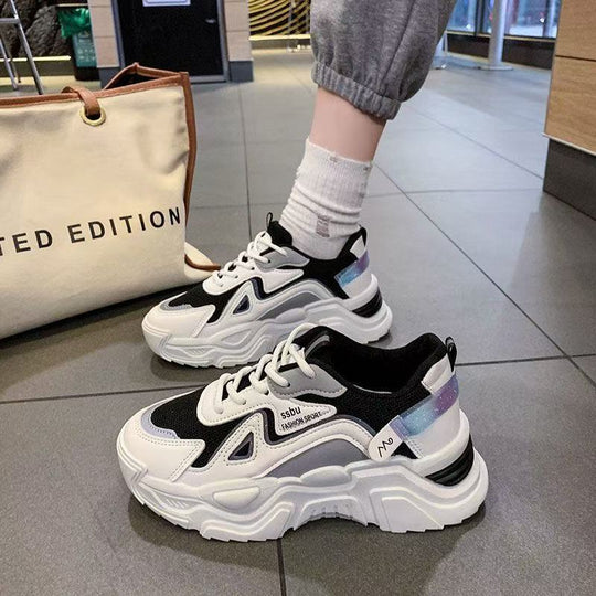 Damen Sportliche Sneaker mit rutschfester Sohle und atmungsaktivem Material EB