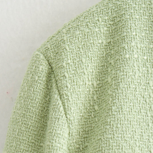 Damen modische Bouclé-Jacke mit praktischen Taschen EB