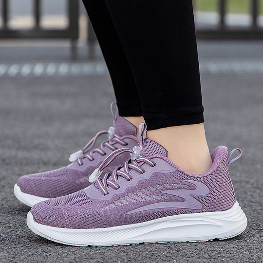 Damen Sportliche Lauf-Sneaker mit elastischem Schnellschnürsystem EB