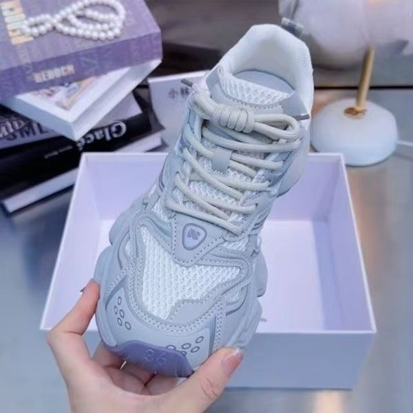 Damen Sportliche Freizeitschuhe mit atmungsaktiver Netzstruktur und gepolsterter Sohle EB