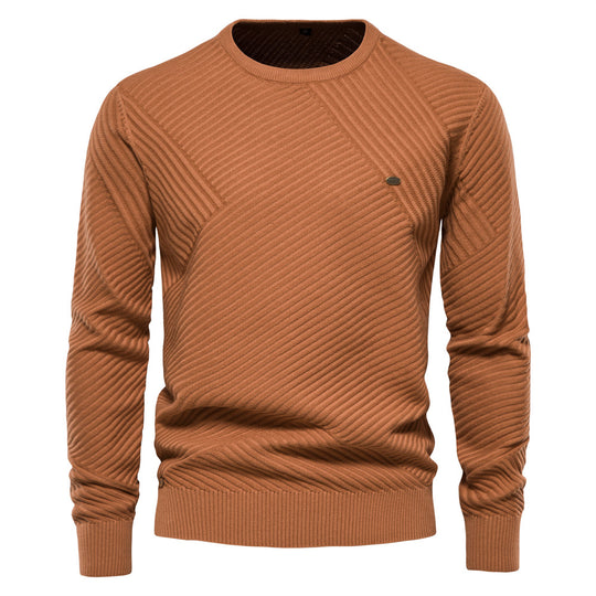 Herren Rollkragenpullover mit strukturiertem Muster EB