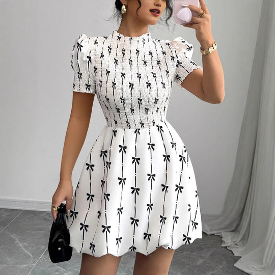 Damen Verspieltes Sommerkleid mit Rüschendetails und hochwertiger Baumwollmischung EB