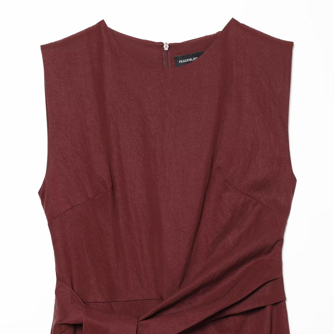 Damen Wickelkleid mit langem Saum EB