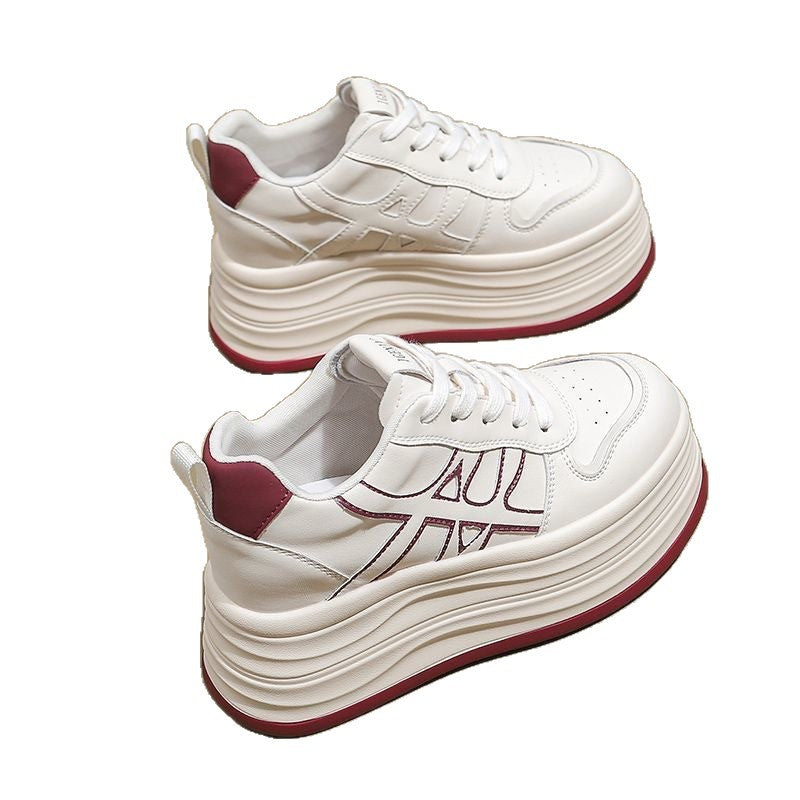 Damen modische Plateau-Sneaker mit einem komfortablen und atmungsaktiven Design EB