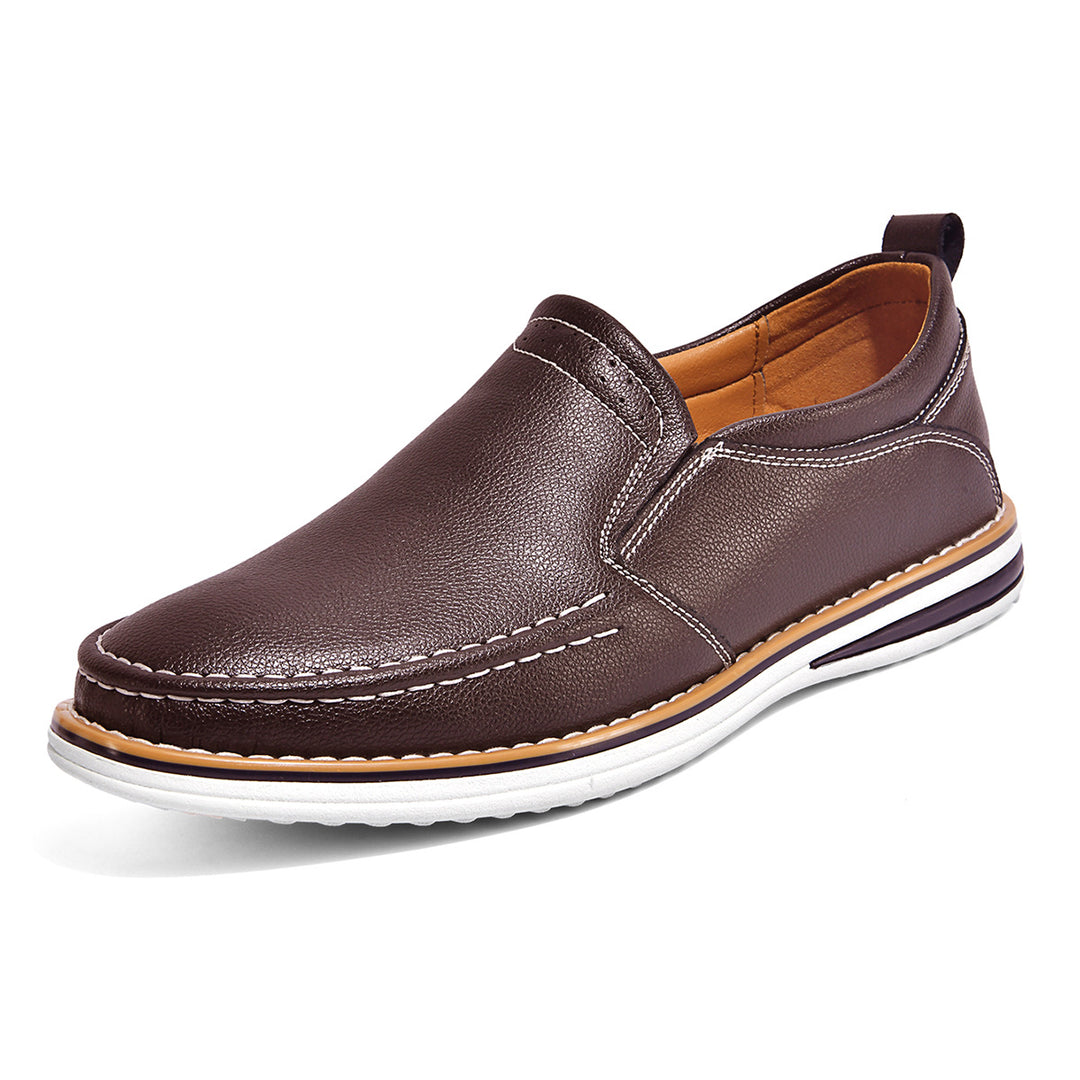Herren Weiche Leder Slipper EB