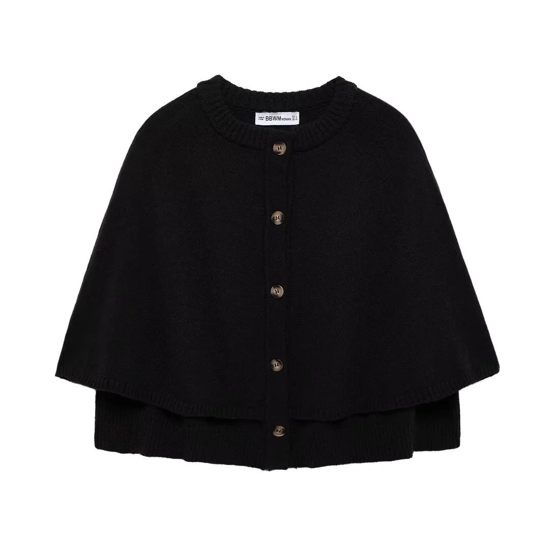Damen Wolle Umhangjacke EB
