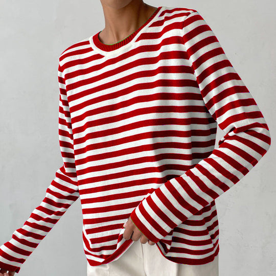 EB | Klassischer Gestreifter Pullover